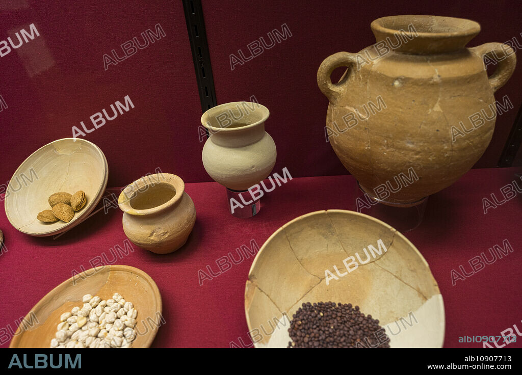 Iberian ceramics from Castellones de Ceal, Iberian culture, Archeological Museum. Úbeda, Jaén province, Andalusia, Spain.