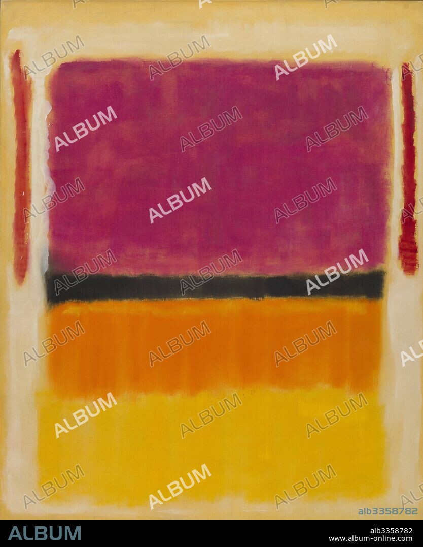 MARK ROTHKO. Untitled (Violet, Black, Orange, Yellow on White and Red).