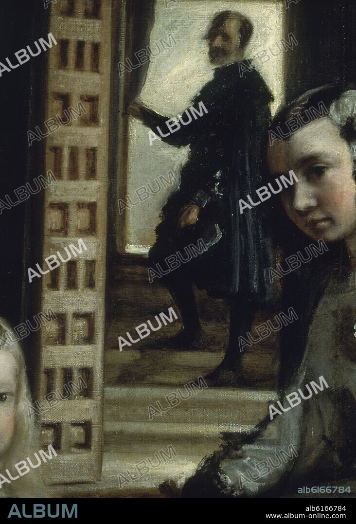 DIEGO VELAZQUEZ (1599-1660). LAS MENINAS O LA FAMILIA DE FELIPE IV - DETALLE - 1656 - BARROCO ESPAÑOL - O/L - NP 1174 - CONJUNTO 54293.