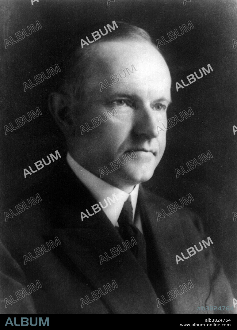 John Calvin Coolidge, Jr. (July 4, 1872 - January 5, 1933) was the 30th President of the US (1923-29). A Republican lawyer from Vermont, Coolidge worked his way up the ladder of Massachusetts state politics, and eventually became governor. He was elected as the 29th Vice President in 1920 and succeeded to the Presidency upon the sudden death of Harding in 1923. Elected in his own right in 1924, he gained a reputation as a small-government conservative, and as a man who said very little. Coolidge restored public confidence in the White House after the scandals of his predecessor's administration, and left office with considerable popularity. His reputation underwent a renaissance during the Ronald Reagan administration, but the ultimate assessment of his presidency is still divided between those who approve of his reduction of the size of government programs and those who believe the federal government should be more involved in regulating and controlling the economy. He died suddenly from coronary thrombosis in 1933 at the age of 60. Shortly before his death, Coolidge confided to an old friend: "I feel I no longer fit in with these times." National Photo Company Collection, December 4, 1923.