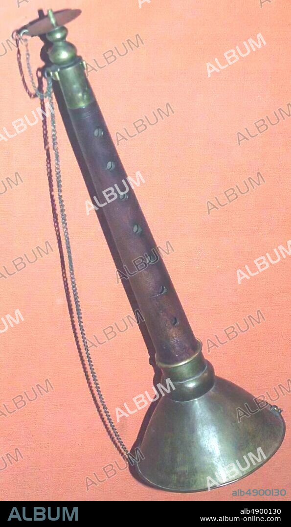 T'aep'Yongso ( ), Korean, 19th century, Korea, Korean, Wood, metal, reed, L. 16 1/2 × Bell Diam. 4 15/16 in. (41.9 × 12.5 cm), Aerophone-Reed Vibrated-double reed.