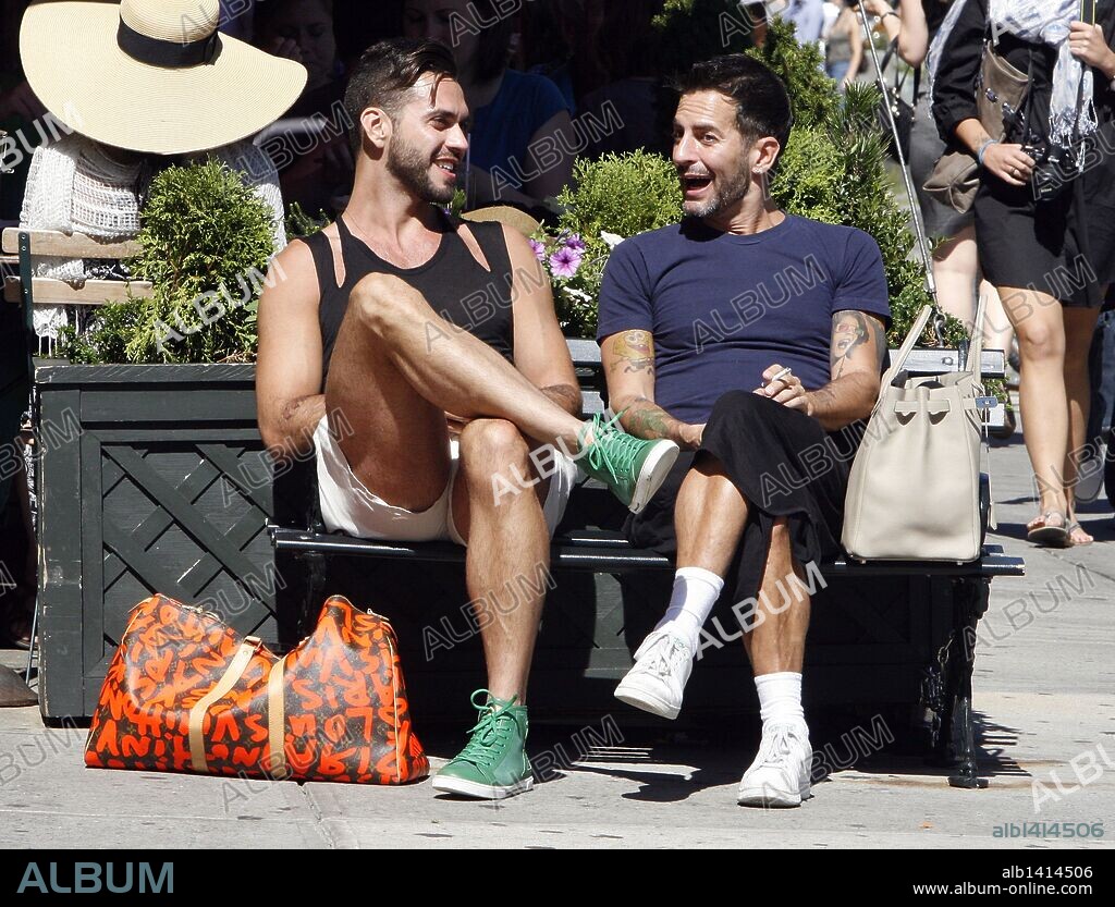 Sep. 05, 2010 - New York, New York, USA -  . . . . .  September 5 2010, New York City Fashion designer Marc Jacobs (R) and his on-off boyfriend Lorenzo Martone seen together in Soho on September 5 2010 in New York City. 05/09/2010