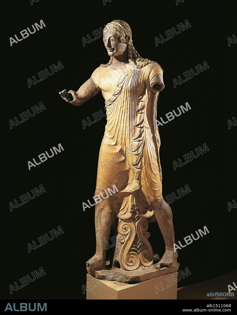 Etruscan civilization, 5th century b.C. Statue of Apollo of Veio.