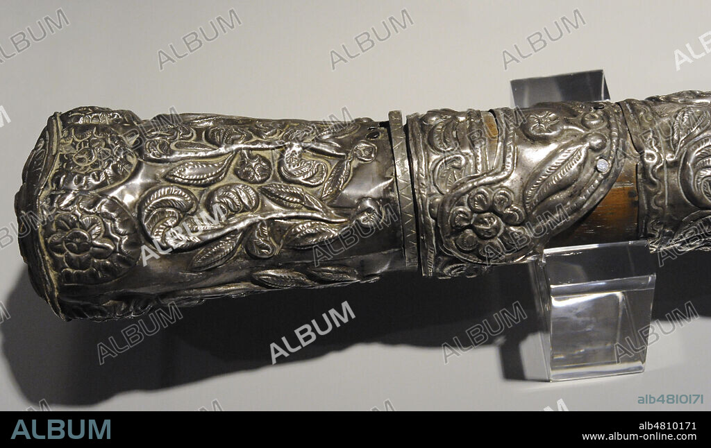 Bastón de mando. Madera y plata. Virreinato del Perú (siglo XVII). Perú. Museo de América. Madrid. España.