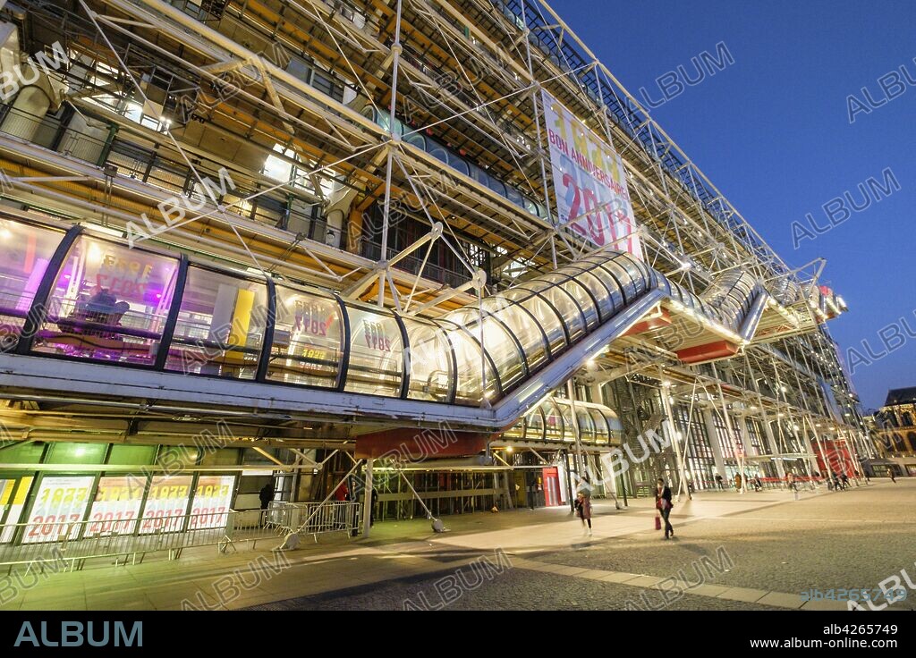 Centro Nacional de Arte y Cultura Georges Pompidou, Paris, France,Western Europe.