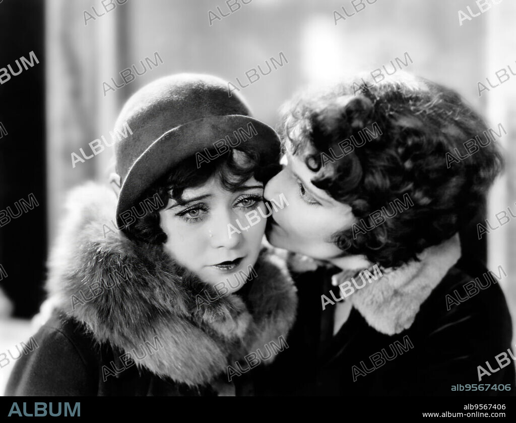 GERTRUDE OLMSTEAD and SALLY O'NEIL in BECKY, 1927, directed by JOHN P. MCCARTHY. Copyright Metro-Goldwyn-Mayer (MGM).