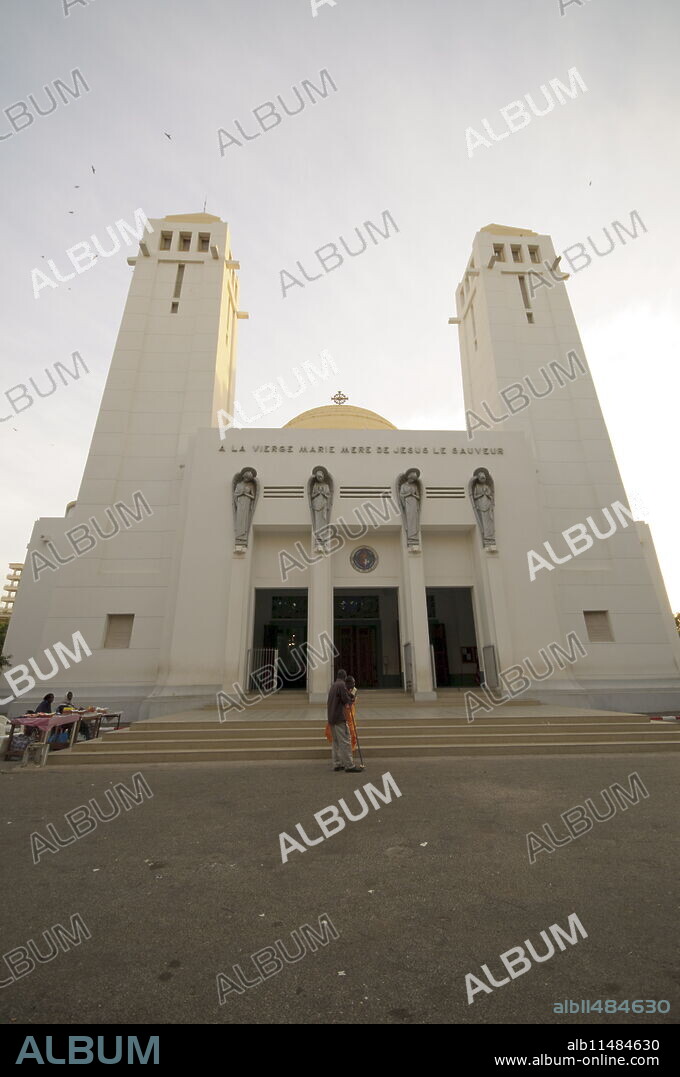 Exterior of Dakar Cathedral, Dakar, Senegal, West Africa, Africa.