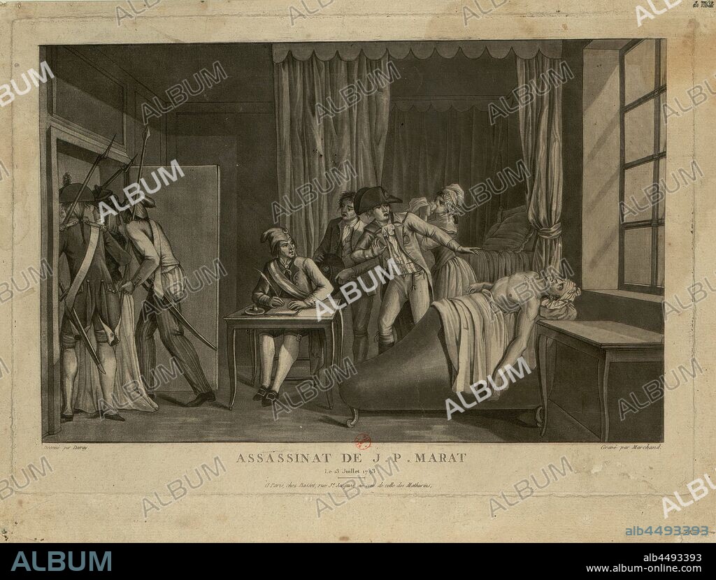 JACQUES MARCHAND. The Assassination of Jean-Paul Marat.