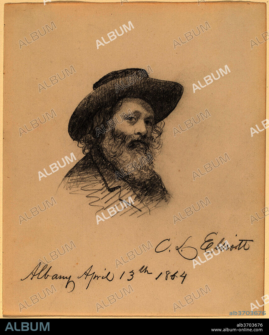 CHARLES LORING ELLIOTT. Portrait of the Artist Asa W. Twitchell. Dated: 1864. Dimensions: sheet: 15.1 × 12.7 cm (5 15/16 × 5 in.). Medium: graphite on wove paper.