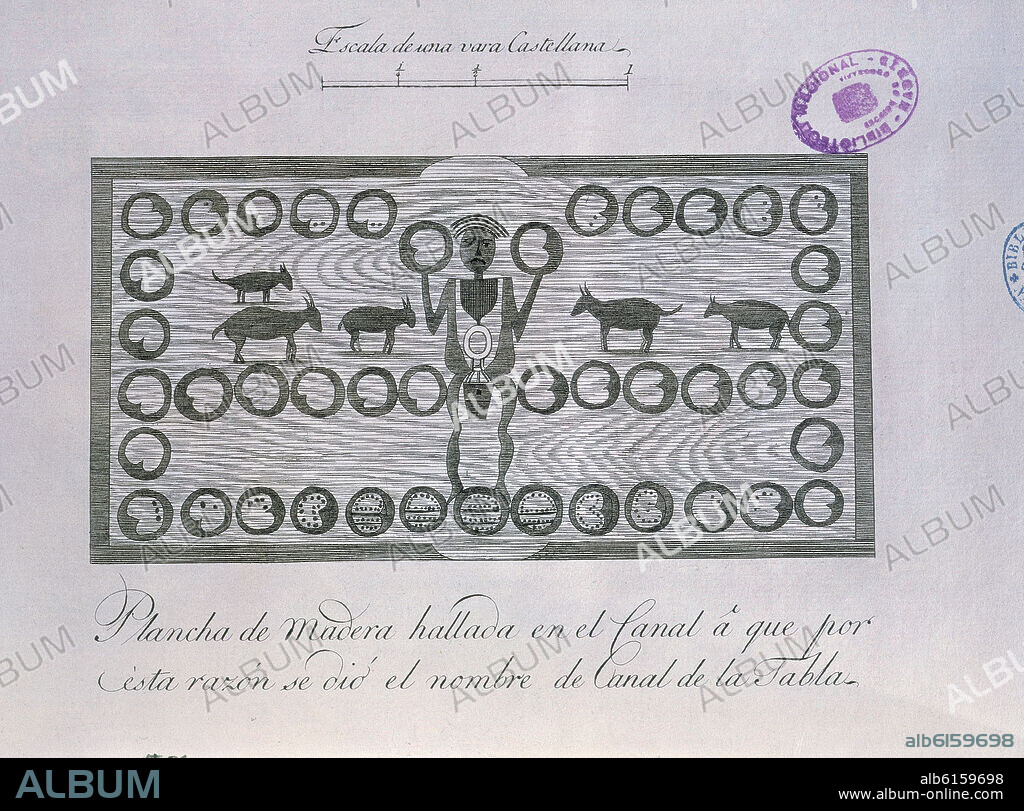 VIAJE AL ESTRECHO DE JUAN DE FUCA - RELACION DEL VIAJE HECHO POR LAS GOLETAS SUTIL Y MEXICANA EN 1792 - PLANCHA DE MADERA EN EL CANAL.