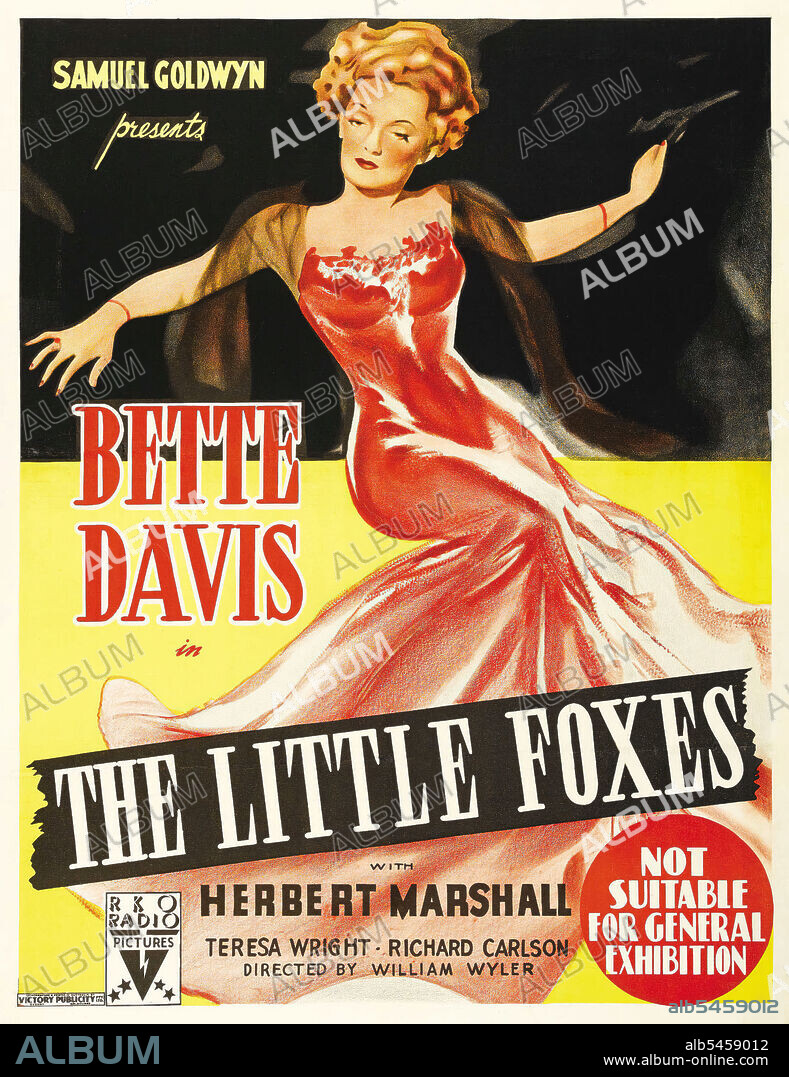 BETTE DAVIS en LA LOBA, 1941 (THE LITTLE FOXES), dirigida por WILLIAM WYLER. Copyright RKO/SAMUEL GOLDWYN.