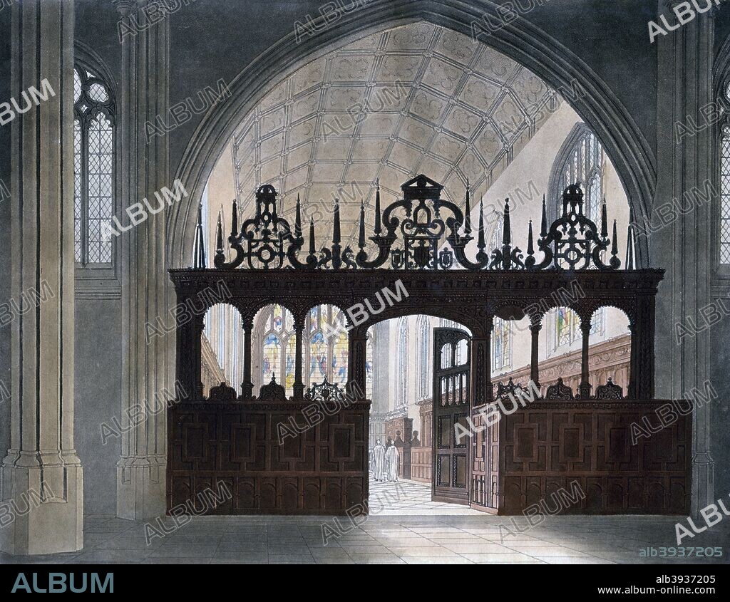 Wadham College Chapel, Oxford University, 19th century.