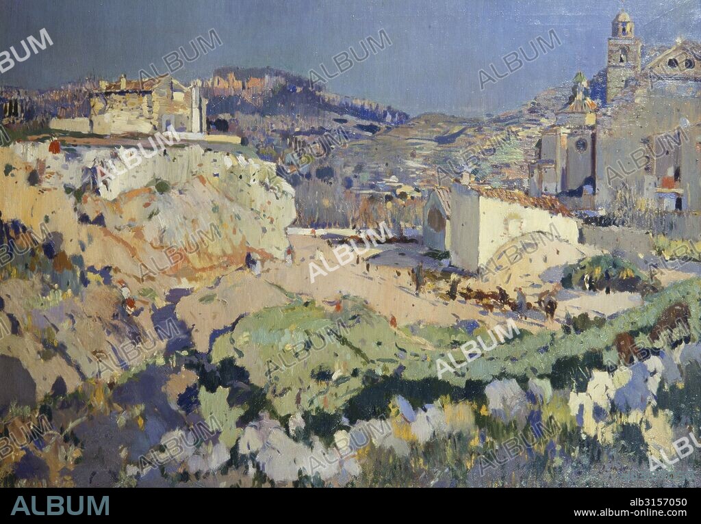 JOAQUIM MIR I TRINXET. L'Aleixar. Óleo sobre lienzo, 100x140 cm.