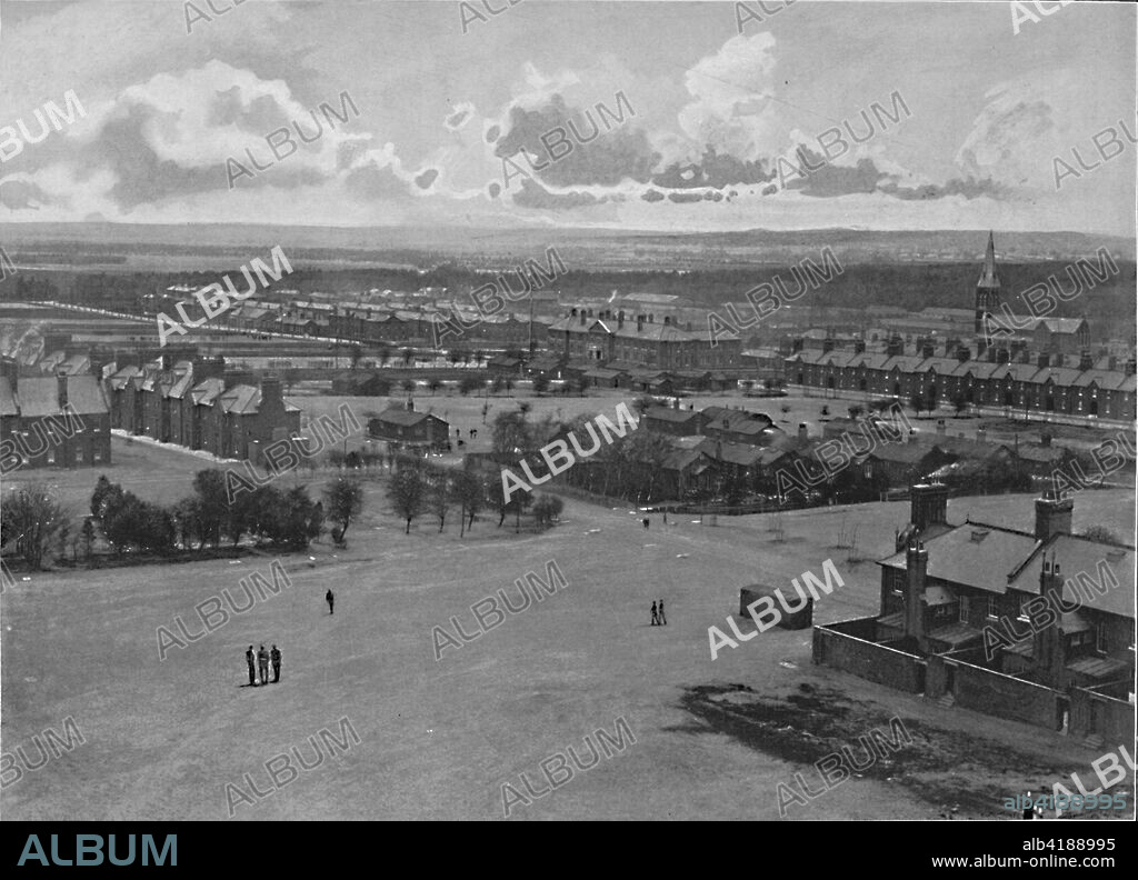 'Aldershot Camp', c1896. From Pictorial England and Wales. [Cassell and Company, Limited, London, Paris & Melbourne, c1896].