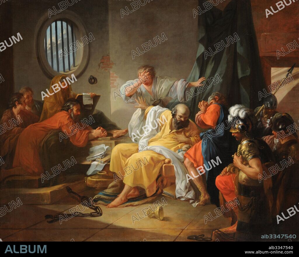 JACQUES-PHILIPPE-JOSEPH DE SAINT-QUENTIN. The Death of Socrates.
