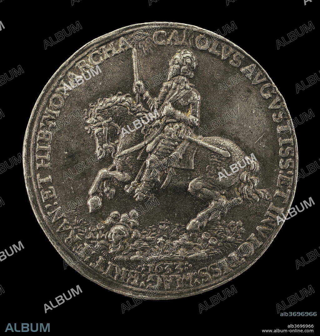 NICOLAS BRIOT. Charles I, 1600-1649, King of England 1625 [obverse]. Dated: 1633. Dimensions: overall (diameter): 4.21 cm (1 11/16 in.)  gross weight: 11.59 gr (0.026 lb.)  axis: 12:00. Medium: lead.