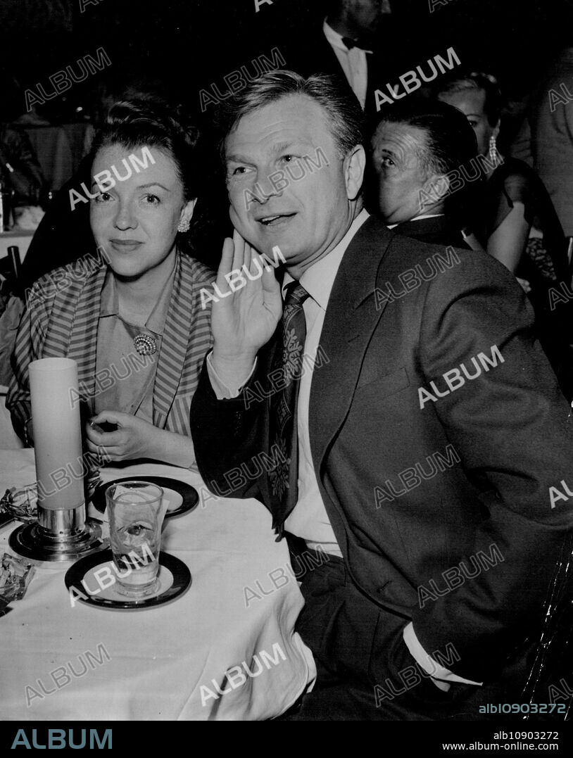 Margo & Eddie Albert. January 14, 1953.