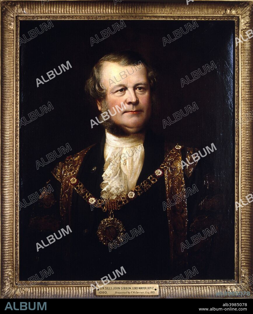 Portrait of Sir Sills John Gibbons, Lord Mayor 1871.