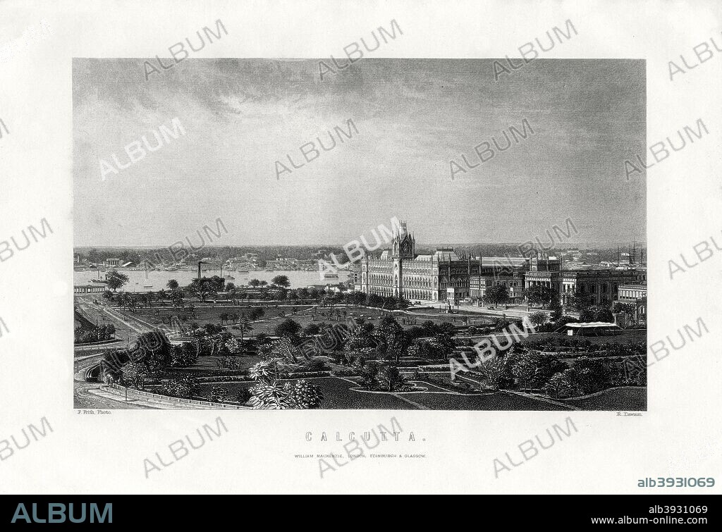 Calcutta, capital of the Indian state of West Bengal, India, 19th century.