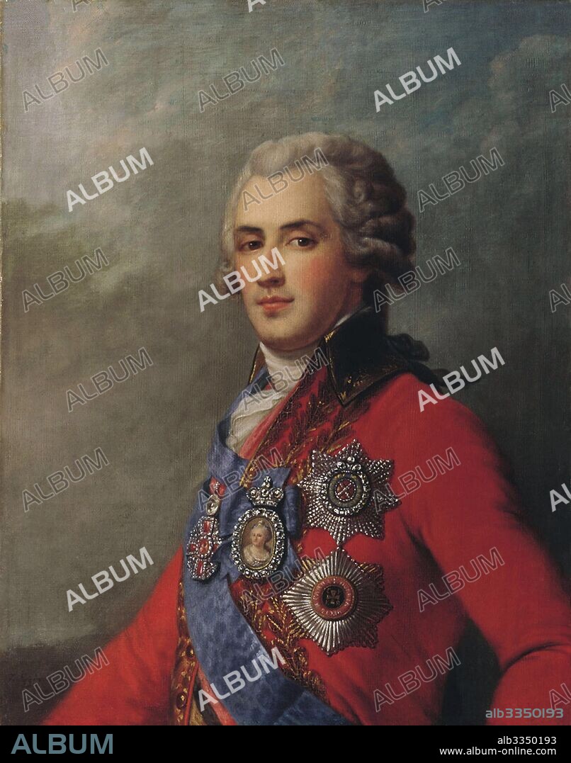 JOHANN LEBERECHT EGGINK. Portrait of Prince Platon Zubov (1767-1822), the last of Catherine the Great's Favourites.