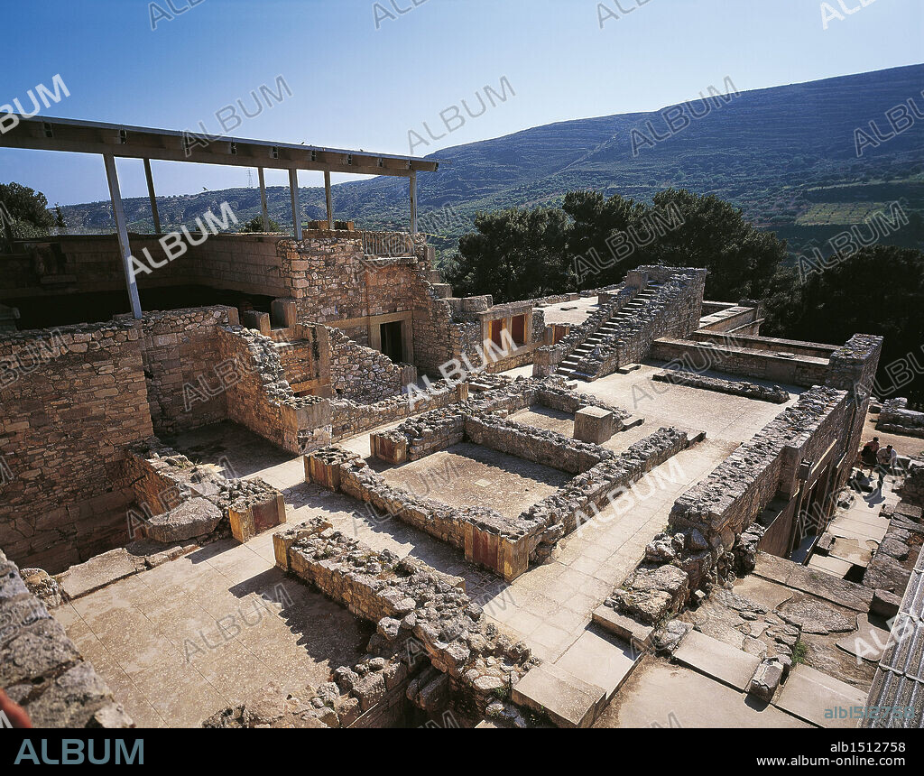 Greece - Crete - Knossos. Palace of Minos. East quarters.