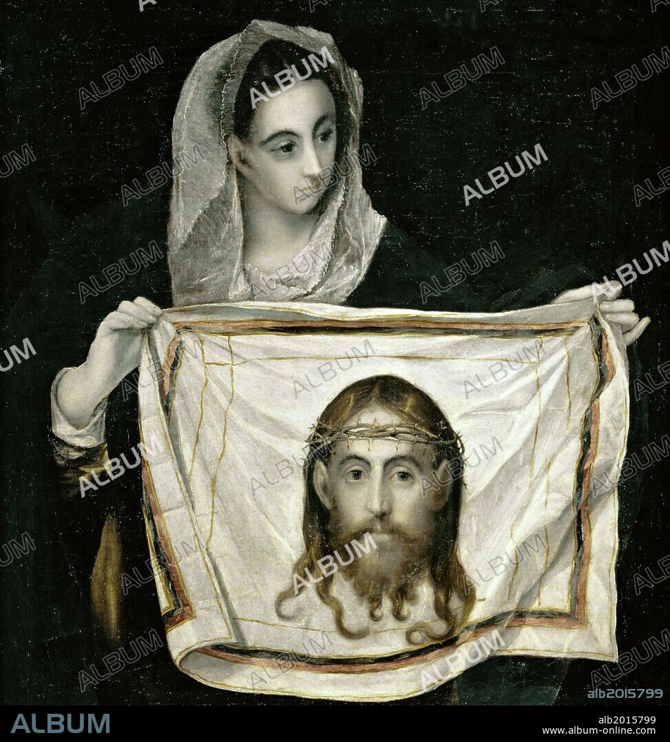 El Greco / 'St. Veronica with the Holy Shroud', c. 1580, Oil on canvas, 91 x 84 cm.