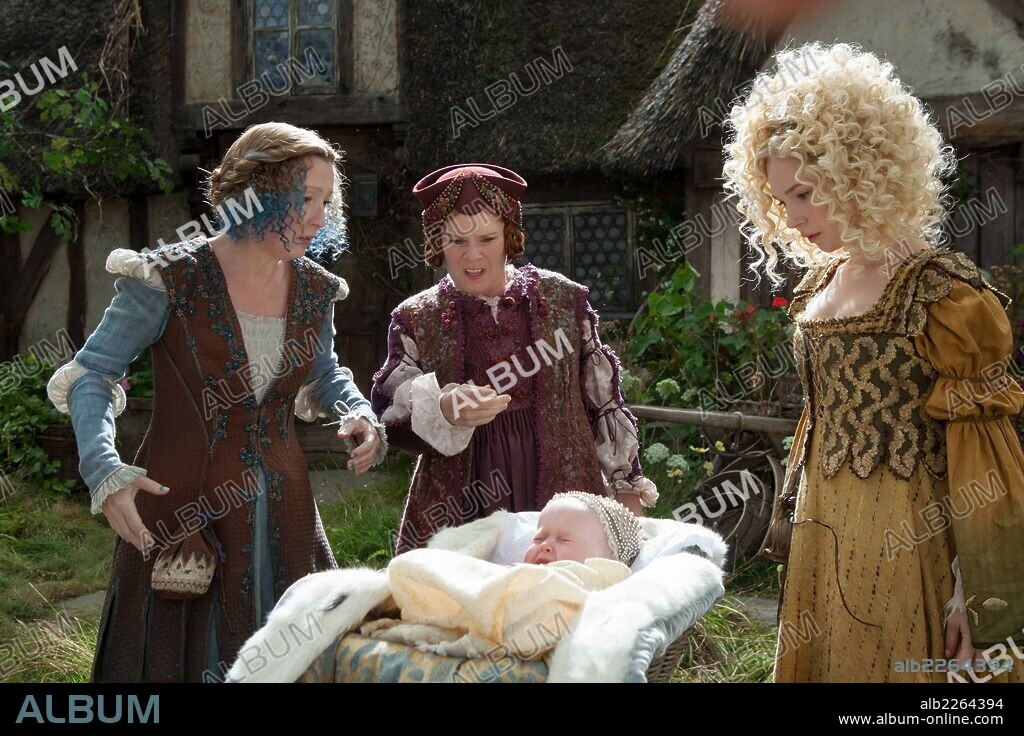 IMELDA STAUNTON, JUNO TEMPLE and LESLEY MANVILLE in MALEFICENT, 2014, directed by ROBERT STROMBERG. Copyright MOVING PICTURE COMPANY.