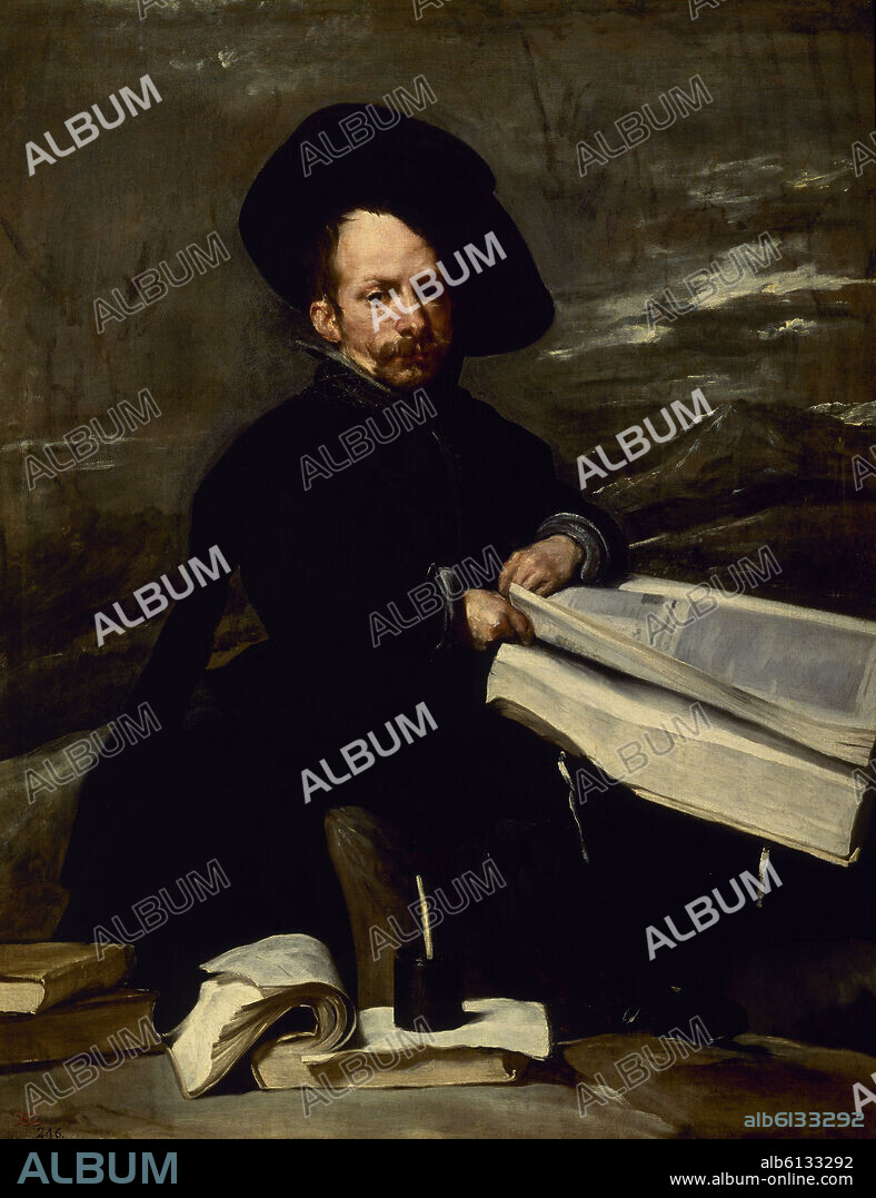 DIEGO VELAZQUEZ (1599-1660). 'The Buffoon Diego de Acedo, The Cousin', ca. 1644, Oil on canvas, 107 cm x 82 cm, P01201.