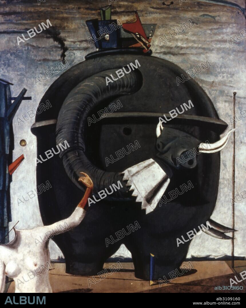MAX ERNST. El elefante Celebes/1921.