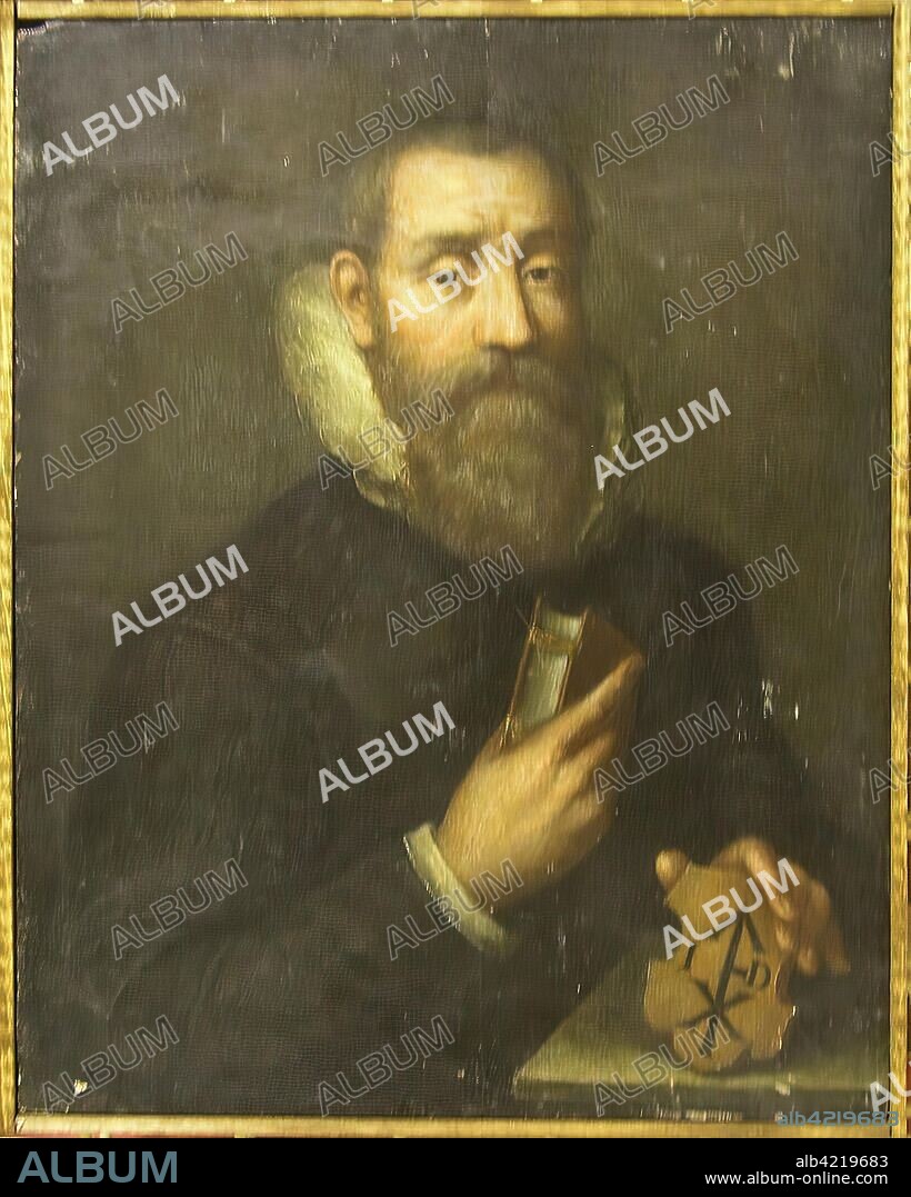 JOHANNES DUYF. 'Portrait of Franciscan Monk Gregory Simpernel'. Western Europe, 17th-18th century (? ). Dimensions: 34x27 cm.