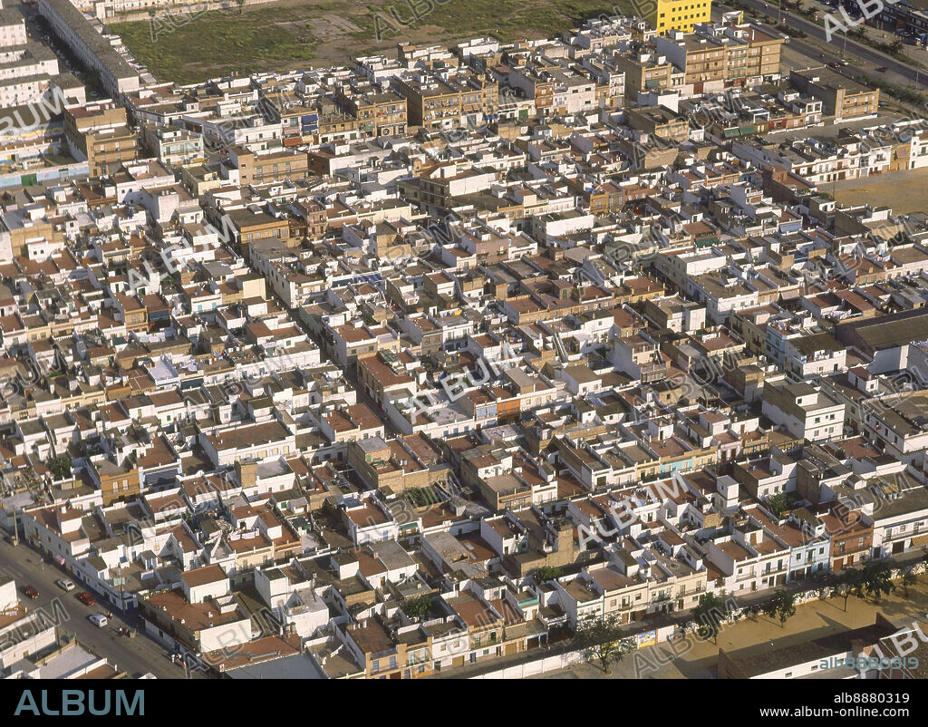 AEREA DE SEVILLA - BARRIO DE LAS AFUERAS - FOTO AÑOS 90  - FOTO AÑOS 90.