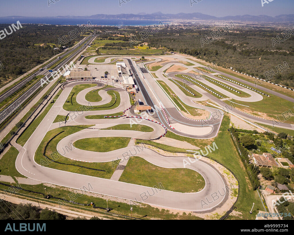 Circuito de Llucmajor Rennarena, Length: 3,200 meters, Municipality of Llucmajor, Mallorca, balearic islands, spain, europe.