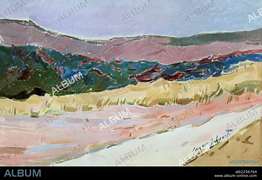 GENARO LAHUERTA. LAHUERTA , GENARO. PINTOR ESPAÑOL . 1905 - 1985. ARTE SIGLO XX . ESPAÑA. " PAISAJE " , OLEO SOBRE LIENZO. ATENCION: AUTOR CONTEMPORANEO SUJETO A COPYRIGHT ©. EL CLIENTE FINAL ES RESPONSABLE DE LA GESTION DE LOS DERECHOS DE AUTOR CON LAS SOCIEDADES EXISTENTES DE GESTION DE DERECHOS O DIRECTAMENTE CON LOS ORGANISMOS TITULARES DE LOS MISMOS.