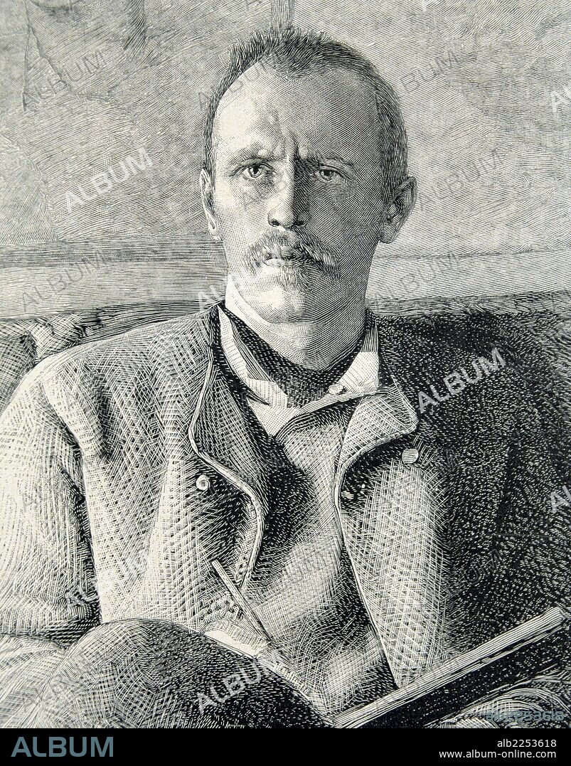 NANSEN , FRIDTJOF. EXPLORADOR NORUEGO. 1861 - 1930. PREMIO NOBEL DE LA PAZ EN EL AÑO 1922. GRABADO RETRATO DE L' ILLUSTRATION.