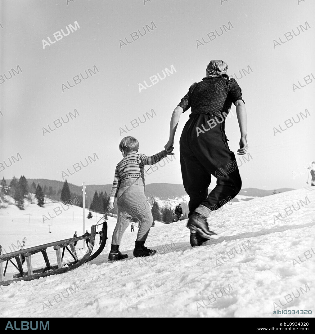 Ski region at Feldberg in the Black Forest, Germany 1930s.