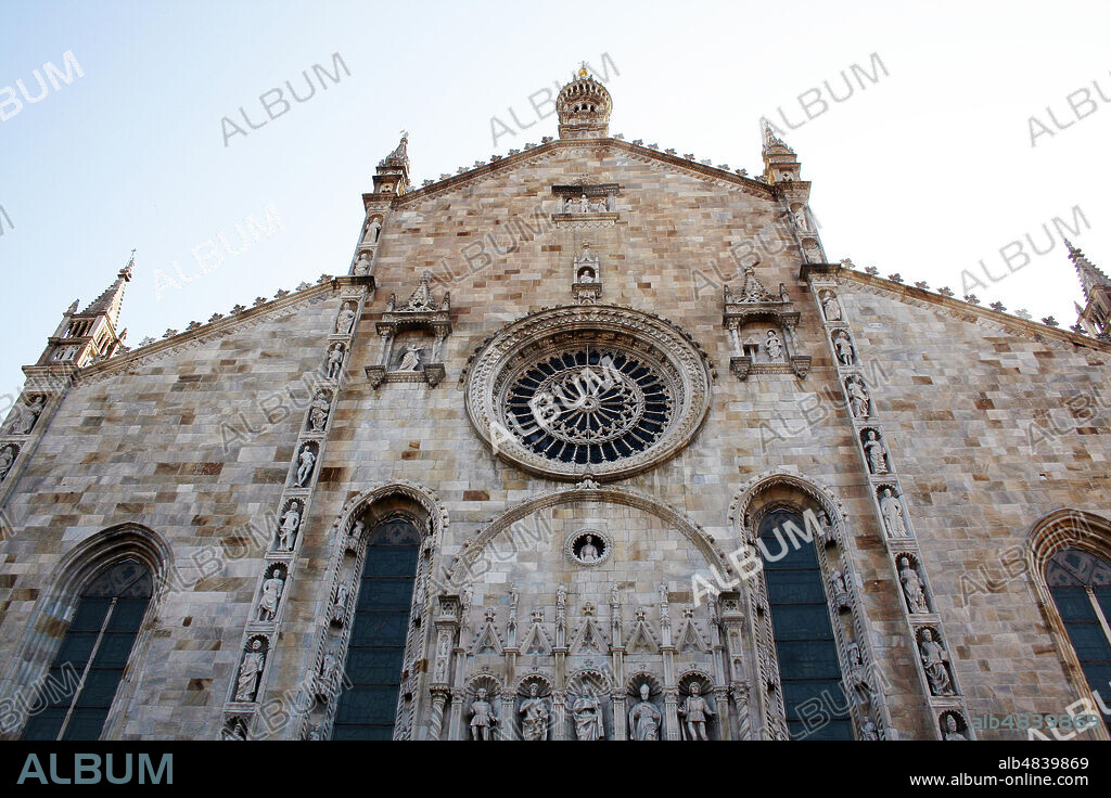 Como, Lombardy, Italy. The Cathedral of Santa Maria Assunta. Late Gothic, Renaissance architectural style.