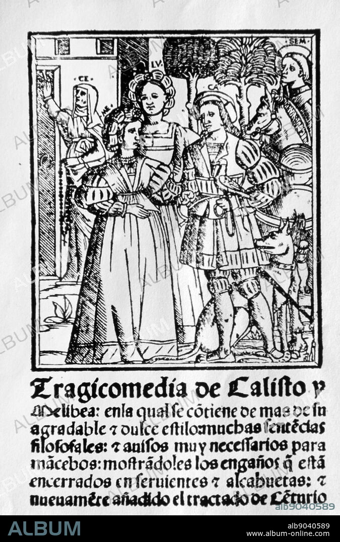1523 edition of 'The Comedy of Calisto and Melibea' (Comedia de Calisto y Melibea), known in Spain as La Celestina is a work entirely in dialogue, published in 1499. It is attributed to Fernando de Rojas, a descendant of converted Jews, who practiced law and, later in life, served as an alderman of Talavera de la Reina, an important commercial center near Toledo. The book is considered to be one of the greatest works of all Spanish literature.