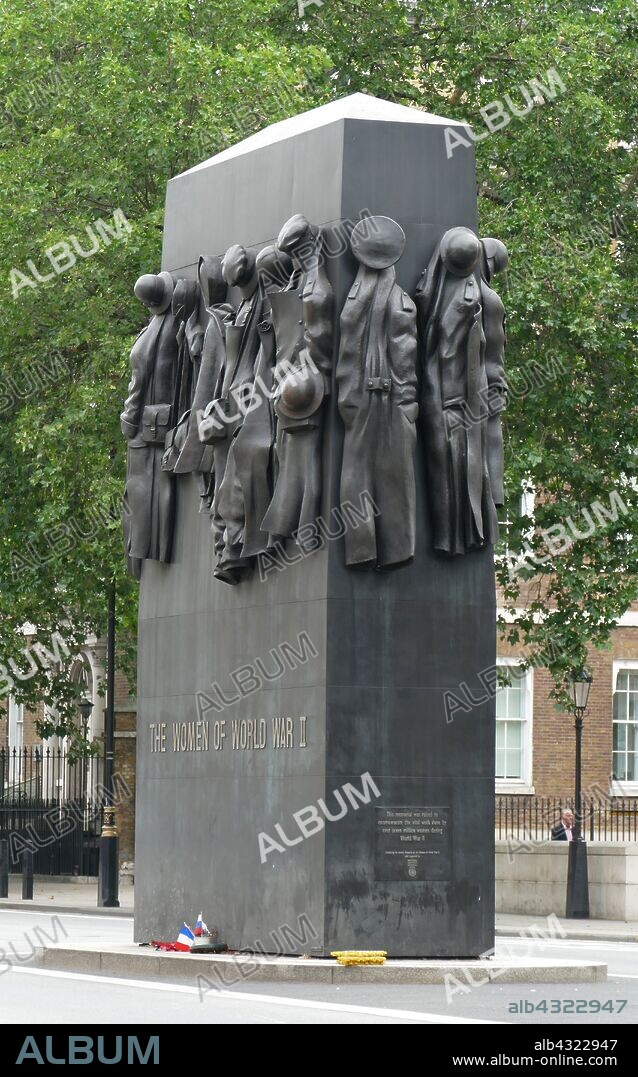 Monument to the Women of World War II is a British national war memorial situated on Whitehall in London, to the north of the Cenotaph. It was sculpted by John W. Mills, unveiled by Queen Elizabeth II and dedicated by Baroness Boothroyd in July 2005.