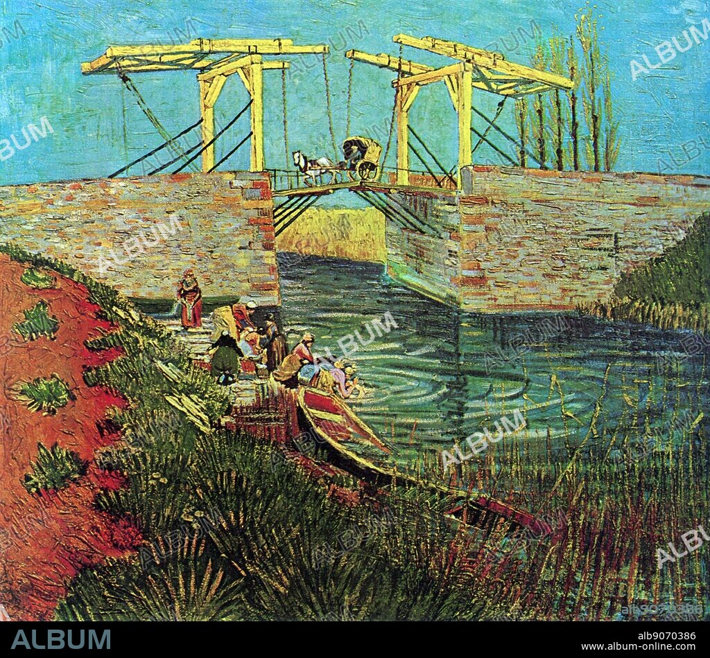 The Langlois Bridge at Arles 1888. Vincent van Gogh.