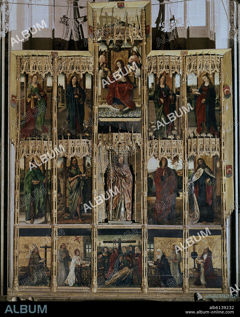 SEGOVIA JUAN DE. CAPILLA DE SANTIAGO - RETABLO MAYOR DE LOS LUNA - SIGLO XV.