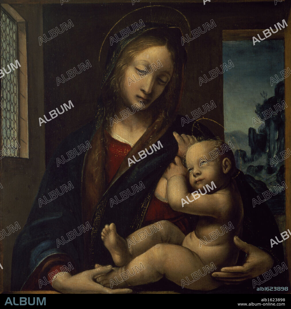 The Noseda Madonna by Bernardo Zenale, ca. 1436-1526, Italy, Milan, Pinacoteca di Brera.