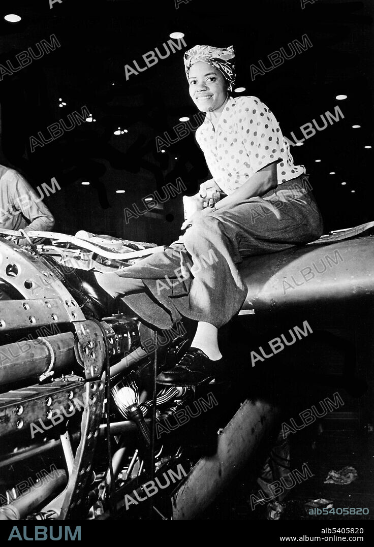WWII, Riveter at Lockheed, 1940s
