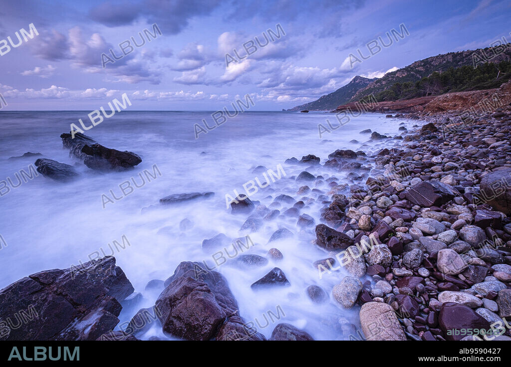 Son Bunyola beach, Port des Canonge, Banyalbufar, Mallorca, Spain.