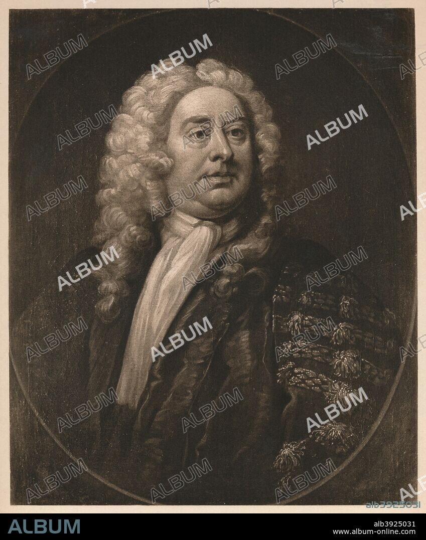 'Thomas Pellet, MD', c1725. Physician Thomas Pellett (c1671-1744) was a member of the Royal College of Physicians, a Fellow of the Royal Society and, from 1725, a freemason (Bedford Head Lodge). From Wiliam Hogarth, by Austin Dobson. [Hachette Et Cie, Paris, 1904].