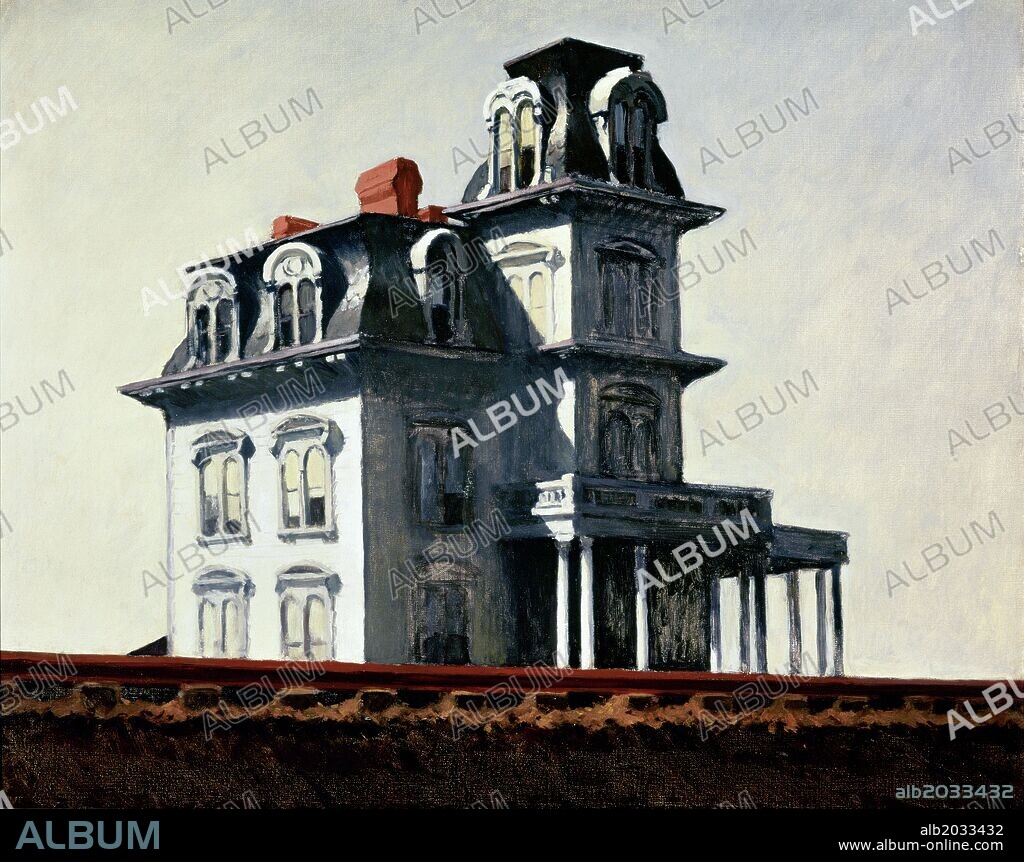 Edward Hopper / 'The House Near the Railroad Track', 1925, Oil on canvas, 61 x 73,7 cm.