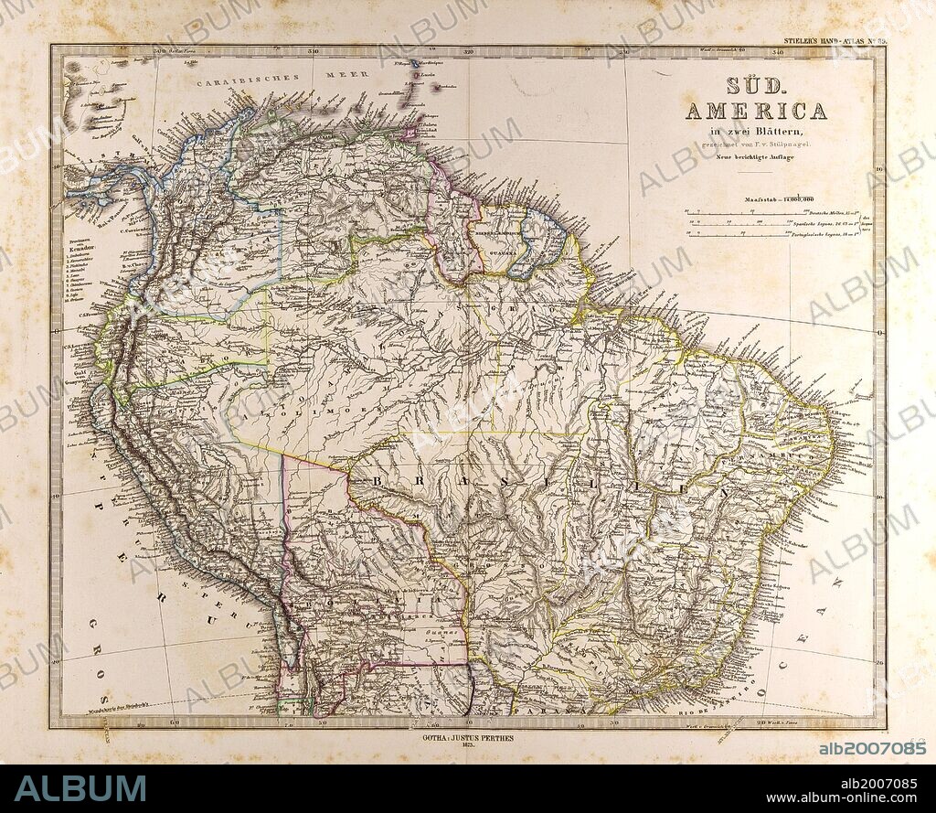 Gotha, Justus Perthes, 1872, Atlas. Perthes, Johan Georg Justus 1749 â€“ 1816, German publisher, was born in Rudolstadt in 1749. In 1785 he founded at Gotha the business which bears his name, Justus Perthes. In this he was joined in 1814 by his son Wilhelm, 1793 â€“ 1853. He laid the foundation of the Geographical Branch of the business, for which it is chiefly famous, by publishing the and-Atlas (1817-1823) of Adolf Stieler (1775-1836). Wilhelm Perthes engaged the collaboration of the most eminent German geographers of the time, including Heinrich Berghaus, Christian Gottlieb Reichard, Karl Spruler and Emil von Sydow. The business passed to his son Bernard Wilhelm Perthes (1821-1857). In 1863 the firm first issued the Almanach de Gotha, a statistical, Historical and genealogical Annual (in French) of the various countries of the world.