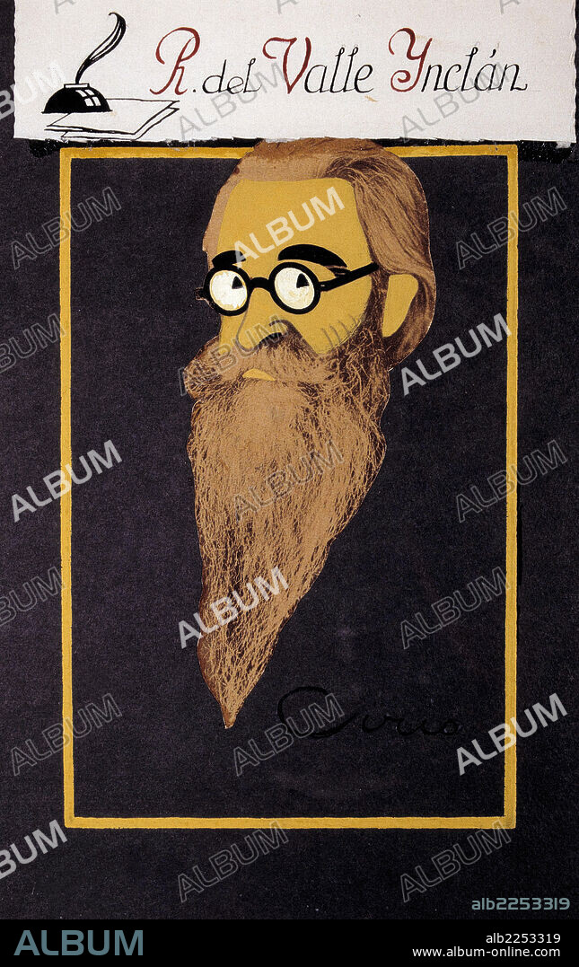 VALLE INCLAN, RAMON SPANISH WRITER. VILLANUEVA DE AROSA 1866 - 1936.