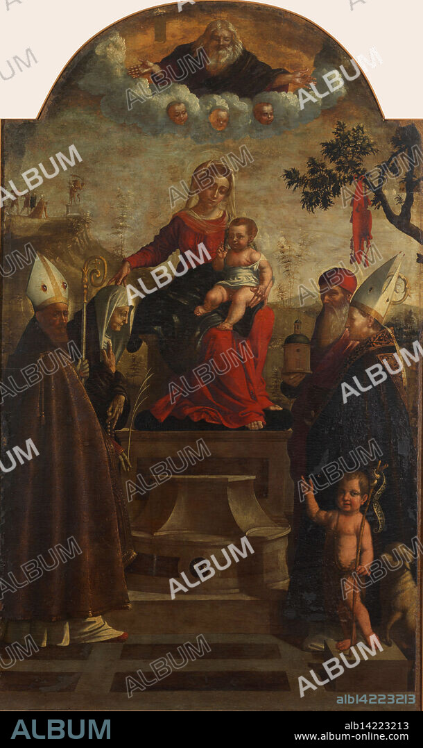 GIOVAN FRANCESCO CAROTO. Virgin and Child between Saints.