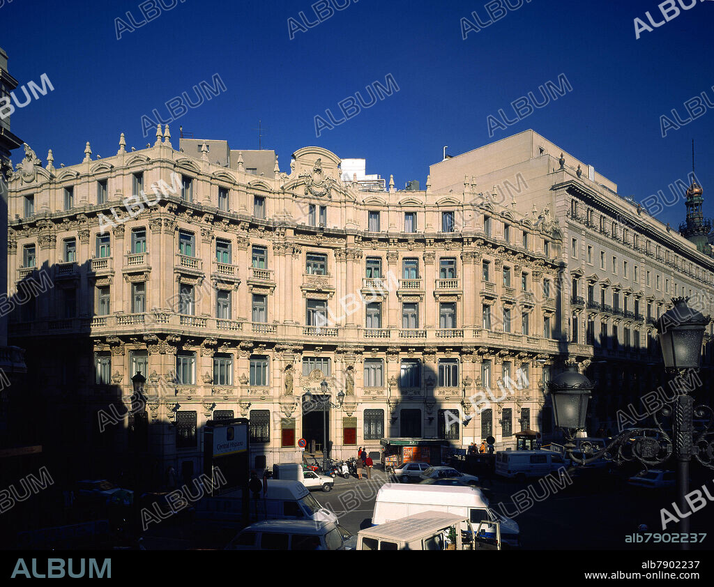 ADARO EDUARDO. PLAZA DE CANALEJAS-EDIFICIO DEL BANCO HISPANO-AMERICANO - ACTUALMENTE BANCO CENTRAL HISPANO.