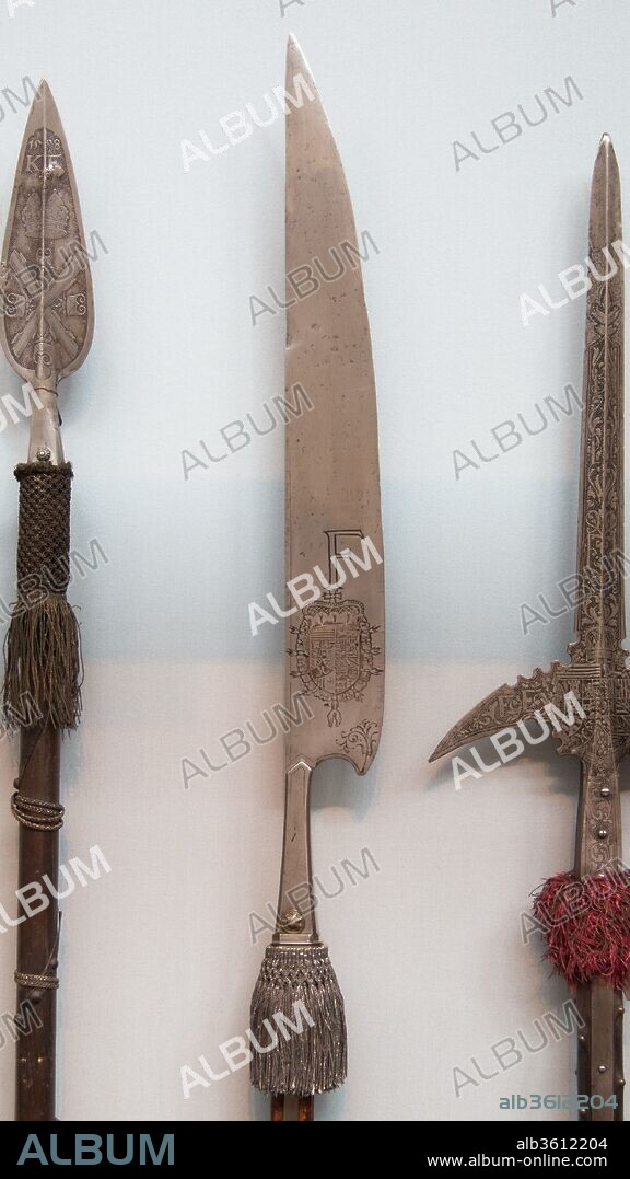 Glaive of Ferdinand, Archduke of the Tyrol (1529-1595). Culture: German. Dimensions: L. 29 17/32 in. (75.01 cm); W. 3 11/32 in. (8.51 cm). Date: ca. 1556.